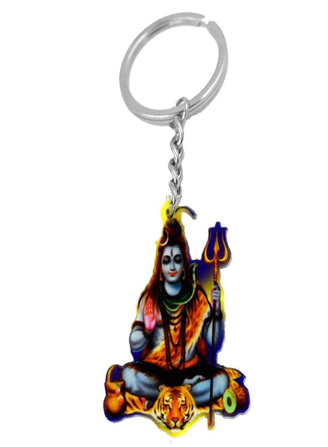 AFH Lord Shiva Bholenath Multicolor Spiritual Key Chain for Gifiting